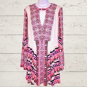 UNIQUE FREE PEOPLE MULTICOLORED DRESS NWT